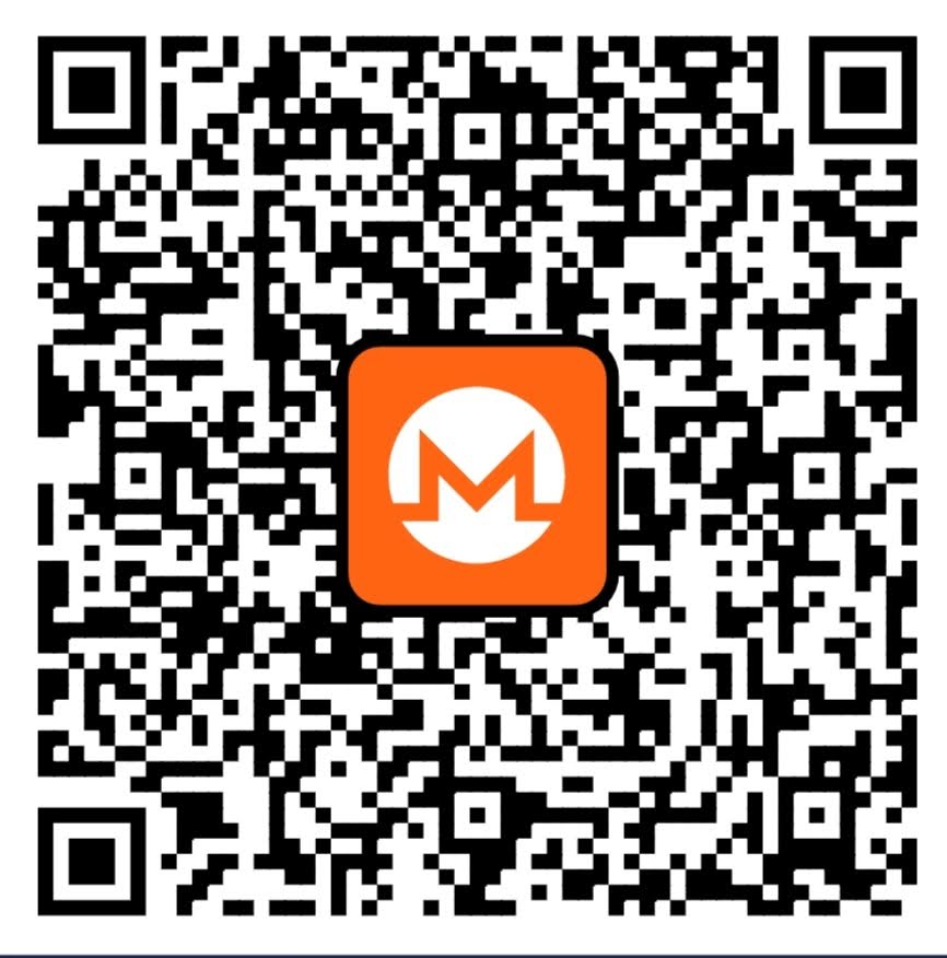 Monero payment QR code